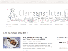 Tablet Screenshot of clemsansgluten.com